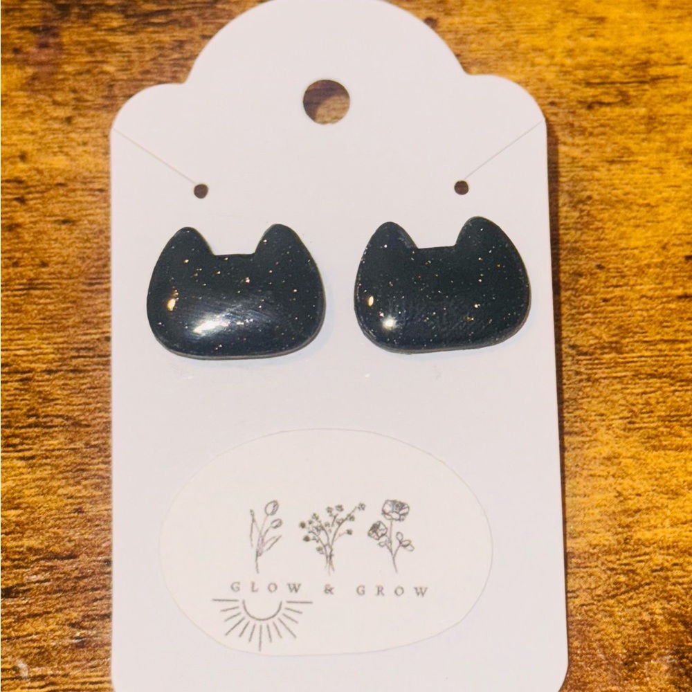 Black Cat Earrings